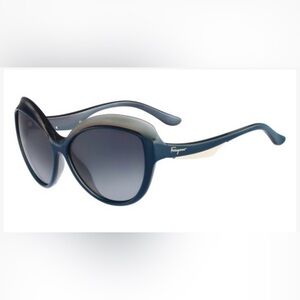 Salvatore Ferragamo Blue Gradient Sunglasses